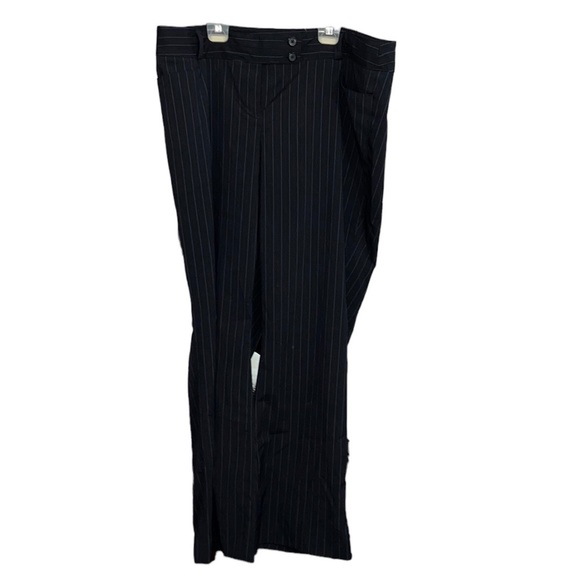 LANE BRYANT Plus Size Pinstriped Trouser Pants - Picture 1 of 5